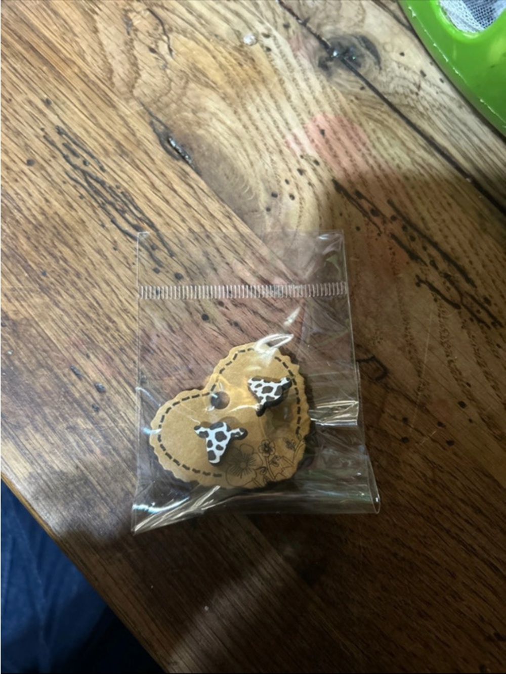 Cow Print earrings - black & White